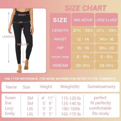 Vista 5 de iceROSE Paquete de 7 leggings para mujer, leggings de cintura alta con forro polar suave, pantalones de yoga negros para entrenamiento, correr