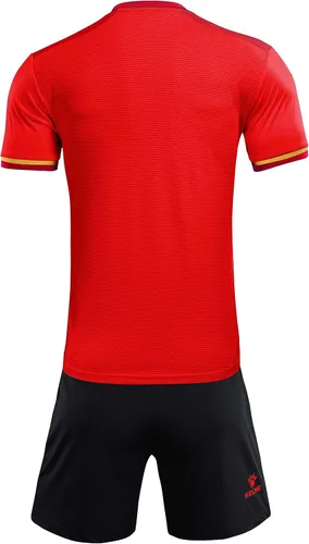 Vista 3 de KELME Conjunto de uniforme de fútbol para niños, adultos, niños y niñas, camiseta de fútbol y pantalones cortos, equipo deportivo atlético, camiseta