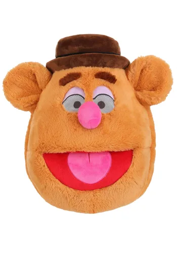 Vista 3 de Máscara de Disfraz Adulto de Fozzie de Disney The Muppets Multicolor