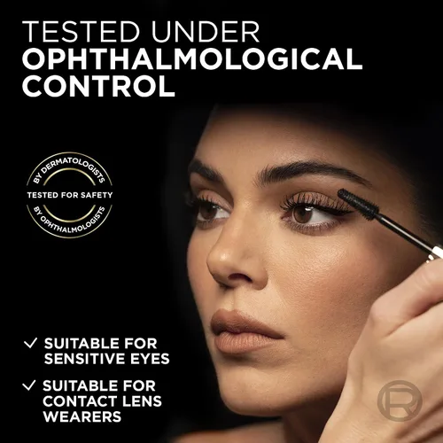 Vista 7 de L'Oreal Paris - Máscara Panorama Voluminosa, fórmula voluminizante y alargadora, de larga duración, resistente a manchas y lavable, Máscara negra