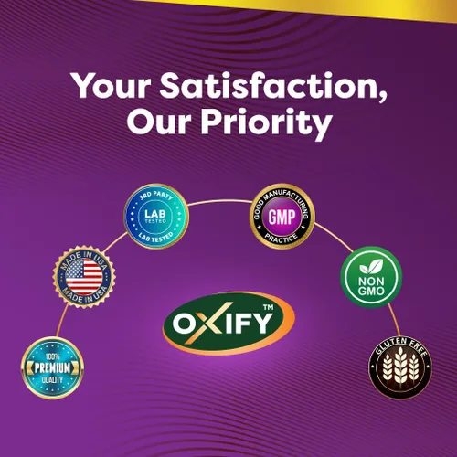 Vista 4 de Oxify 5-HTP 5-hidroxitriptófano 50 mg 120 cápsulas Sin gluten, sin OMG Suplemento fabricado en Estados Unidos