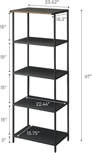 Vista 8 de YAMAZAKI Home Tower Estante de almacenamiento para electrodomésticos de cocina, estantería de metal, organizador de pie, estantes resistentes, 67