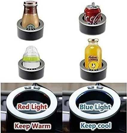 Vista 6 de BFYCHYC - Calentador de tazas de automóvil 2 en 1 de alta calidad, enfriador inteligente para taza de automóvil, soporte perfecto para vasos