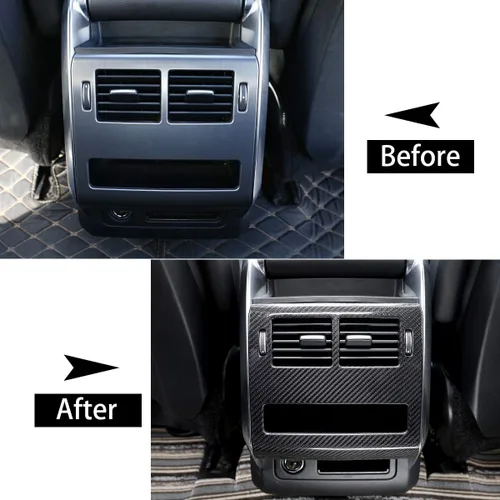 Vista 3 de Cubierta de fibra de carbono real para Landrover Range Rover Sport RR Sport 2014-2017