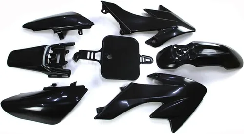 Vista 4 de Kit de carenado de plástico negro de TC-Motor Moto de cross