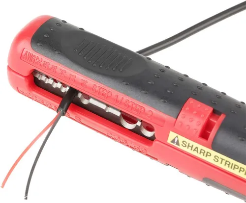Vista 5 de TOPINCN Pelacables Multifuncional Electricista Cable Desmontaje Pelacables Crimpadora 0.315-0.512 in Cable redondo de bajo voltaje Herramienta