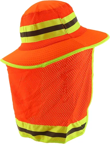 Vista 3 de Trendy Apparel Shop - Sombrero de malla reflectante color neón