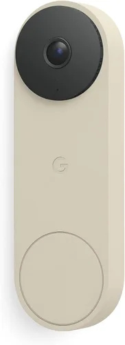 Vista 12 de Google Nest Doorbell (Batería) - Nieve Timbre de video con zoom digital de 6x, HD, vista en vivo 24/7, visión nocturna, HDR, funciona con Google