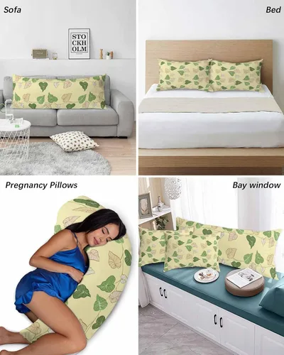Vista 6 de Fundas de almohada de tamaño estándar, 2 paquetes de fundas de almohada suaves decorativas para sofá y sillón, funda de cojín lumbar con cierre