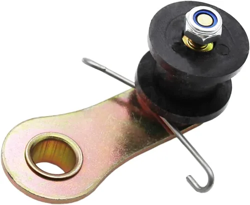 Vista 4 de Tensor de cadena+2 rodillos, PRO BAT, tensor de rodillos de cadena resistente con resorte y tres rodillos compatibles con 110cc 125cc 140cc Dirt Pit