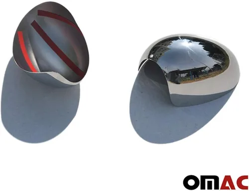 Vista 7 de OMAC Tapas de cubierta de espejo lateral para Mini Cooper Coupe R58 2013-2015 acero inoxidable 2x