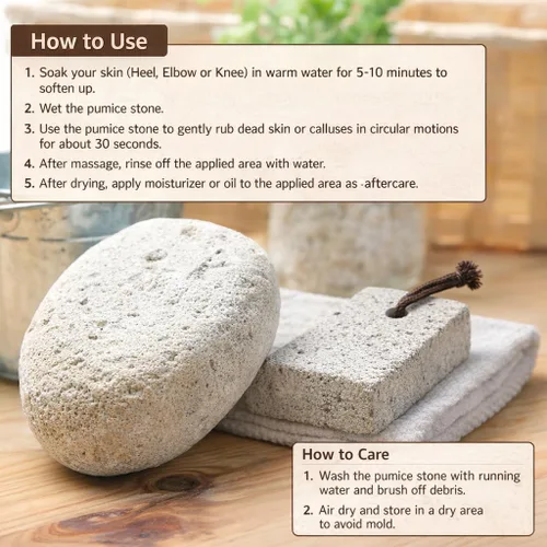 Vista 5 de Piedra pómez, natural [fabricada en Japón], forma ergonómica, textura extrafina, removedor de callos de piel dura y agrietada para hombres, mujeres