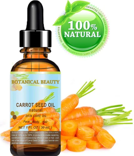 Vista 2 de ACEITE DE SEMILLA DE ZANAHORIA 100% Natural Aceite Portador Prensado en Frío. 1 Fl.oz.- 1.0 fl oz. Cuidado de la Piel, Cuerpo, Cabello y Labios.