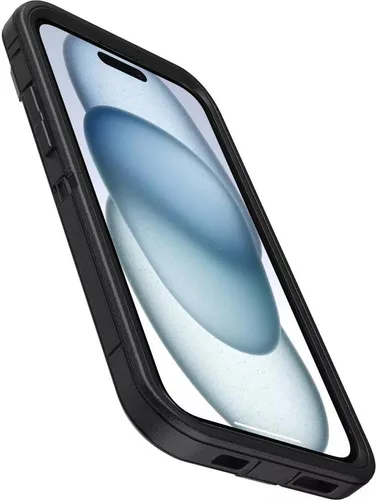 Vista 3 de OtterBox Funda para iPhone 15 Plus e iPhone 14 Plus (solamente) - Serie Defender - Negro - Solo funda - Sin protector de pantalla - Resistente