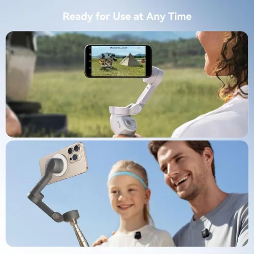 Vista 4 de CloudValley Abrazadera magnética para soporte de teléfono DJI N55 - para Magsafe DJI Osmo Mobile 8/7P/7/SE/6/5/4 adaptador de imanes abrazadera
