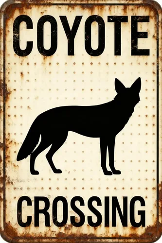 Vista 24 de SQUIRREL CROSSING Metal Tin Sign 8x12 Inch - Retro Wall Decor For Man Cave，Home, Bar, Kitchen, Garage