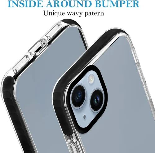Vista 3 de Funda de teléfono personalizada para iPhone 15 Plus, fotos personalizadas de collage de múltiples imágenes, resistente a los impactos, funda