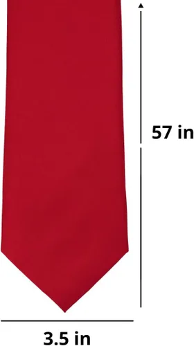 Vista 106 de tiemart Corbata de color sólido para hombre Longitud estándar