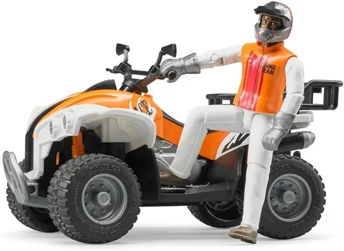 Vista 3 de Bruder Quad con conductor (los colores pueden variar)