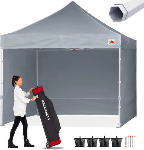 Vista 11 de ABCCANOPY - Tienda de campaña con dosel de primera calidad, sombra instantánea comercial, 10 x 15, serie premium, gris