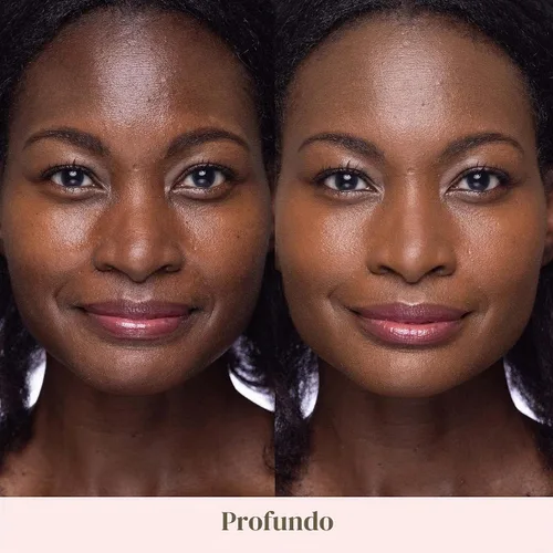 Vista 2 de Mally Beauty Base de maquillaje en polvo suave como la seda, profunda, de cobertura ligera a media, acabado mate ligero Deep