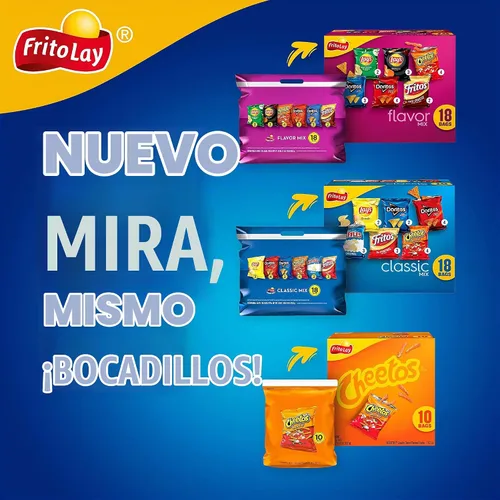 Vista 7 de Frito-Lay Doritos Mix Paquete variado, queso nacho y rancho fresco, bolsas de 1 oz (paquete de 10)