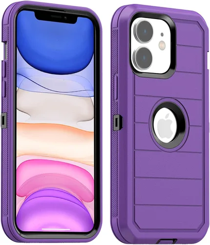 Vista 20 de AICase Funda para iPhone 11, resistente protección contra caídas, cuerpo completo, resistente, a prueba de golpes, militar, resistente, duradera