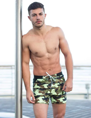 Vista 23 de Taddlee Traje de baño de los hombres Básico Largo de Natación de Surf Camo Shorts