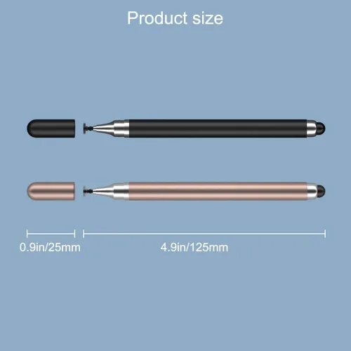 Vista 5 de Bolígrafos capacitivos para pantallas táctiles, bolígrafos de estilistas 2 en 1, pantallas táctiles universales para iPad, iPhone, tabletas, Samsung