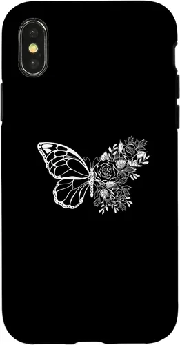 Vista 5 de Butterfly with Flowers Design Butterflies Flower Lover Case for iPhone 16