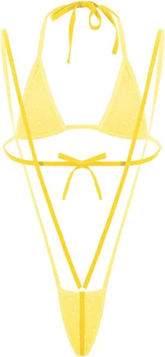 Vista 2 de ACSUSS - Sujetador con cuello halter con cordones para mujer