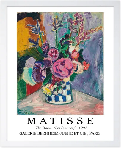 Vista 17 de Monem Art - Póster vintage de Henri Matisse – Gato retro con estampado de pez rojo – Arte de fauvismo – Arte animal – Pintura clásica – Arte fino