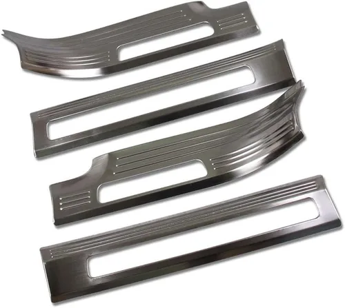 Vista 9 de Para Volvo XC90 2016 2017 2018 2019 2020 2021 2022 2023 2024 2025 Cubierta de placa de umbral de puerta interior (negro)