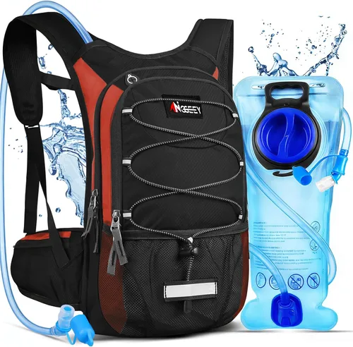 Vista 10 de Hydration Pack, Insulated Hydration Backpack with 2L Hydration Bladder, Hiking Backpack for Men Women Kids, Water Backpack for Hiking, Running