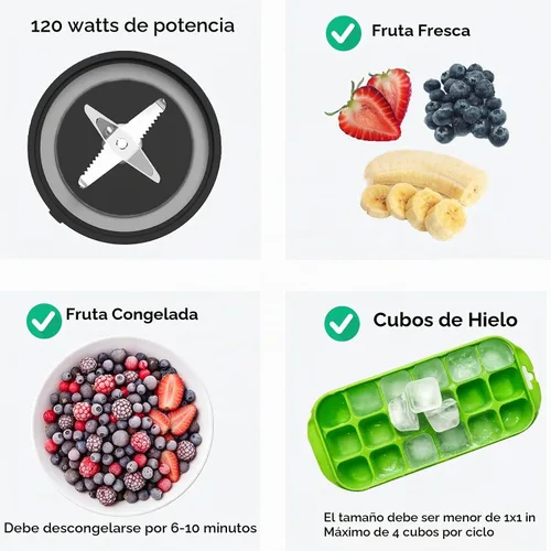 Vista 3 de Batido portátil para licuadora, 18oz personal, inalámbrico