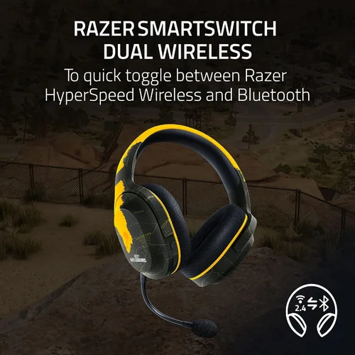 Vista 2 de Razer Barracuda X Wireless Gaming & Mobile Headset (PC, Playstation, Switch, Android, iOS) 2.4GHz Wireless + Bluetooth - Lightweight - 40mm Drivers