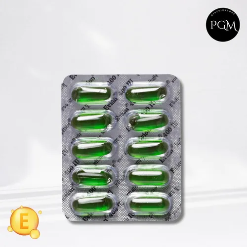 Vista 2 de 50 cápsulas Evion de vitamina E para una cara brillante, cabello fuerte, acné, uñas, piel brillante 400 mg
