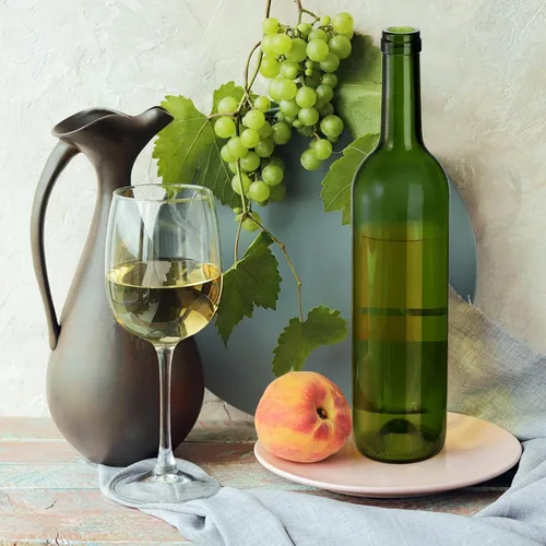 Vista 7 de DEAYOU Paquete de 8 botellas de vino burdeos de 25.4 fl oz, botellas de vidrio transparente con 8 corchos y 8 cápsulas retráctiles de PVC, botella