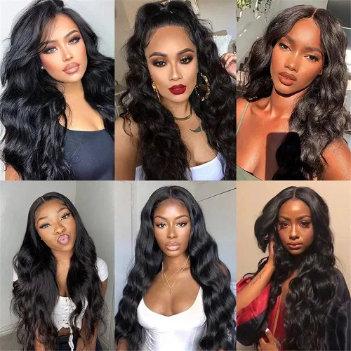 Vista 6 de Extensiones de cabello humano ondulado brasileño de 20, 20, 20, 20 pulgadas, 3 paquetes de extensiones de cabello humano virgen sin procesar