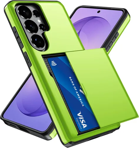 Vista 87 de Qinmay Funda compatible con iPhone 7 Plus/8 Plus con tarjetero, doble capa a prueba de golpes, funda protectora resistente con ranura oculta Negro