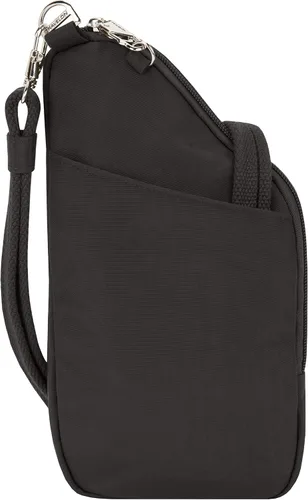 Vista 7 de Travelon Bolso cruzado compacto antirrobo Essentials, Negro -, Bolso bandolera