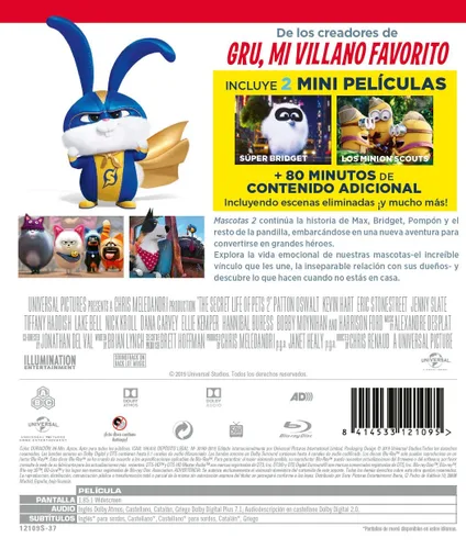 Vista 2 de The Secret Life of Pets 2 - Mascotas 2 (Non USA Format)