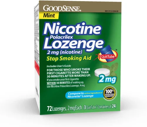 Vista 11 de GoodSense Pastilla de nicotina de 4 mg, reduce los antojos de nicotina y deja de fumar con una terapia de reemplazo de nicotina, 108