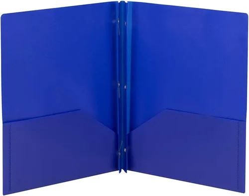 Vista 9 de Smead Carpeta de polietileno con dos bolsillos, sujetadores de tres agujeros, tamaño carta, negro, 3 por paquete (87725)