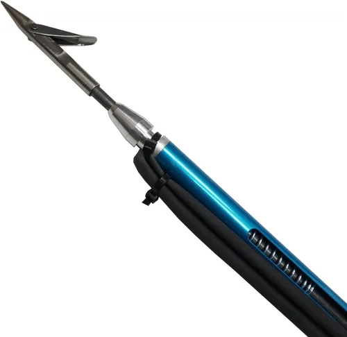 Vista 4 de Scuba Choice Fusil submarino de aluminio con guantes, arpón ligero anticorrosión, diseño ambidiestro, rosca de 0.236 in, triple seguridad, fácil