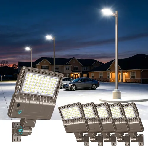 Vista 46 de Soporte de ajuste deslizante de luz de estacionamiento comercial de 320 W Listado UL 48000LM