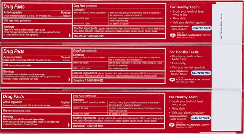 Vista 2 de Colgate Pasta dental con bicarbonato de sodio y peróxido con burbujas blanqueadoras, 3 Count