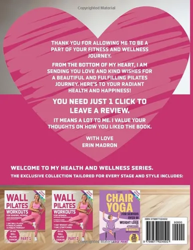 Vista 2 de Wall Pilates Workouts for Women 28 Day Wall Pilates Exercise Chart, 7 Day Wall Pilates Weight Loss, Stretching Exercises. 10 Minute Pilates Workouts