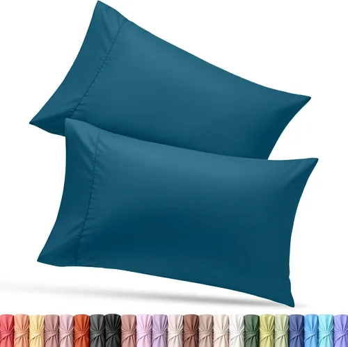 Vista 77 de Utopia Bedding - Juego de 2 fundas de almohada tamaño estándar, con cierre de sobre, tela de microfibra cepillada suave, resistentes al encogimiento