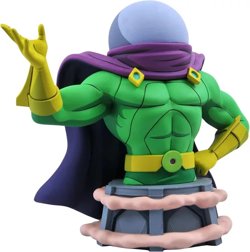 Vista 3 de Diamond Select Toys Marvel Animated: Mysterio - Busto de resina a escala 1:7, multicolor, 6 pulgadas